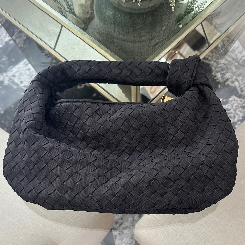 Black Woven Women's Bag